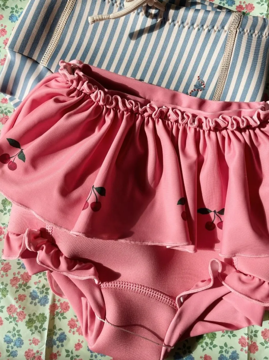 Konges Slojd Zwemkleding | Zwemkleding^Swimshorts Bobbi frill | Strawberry ice |