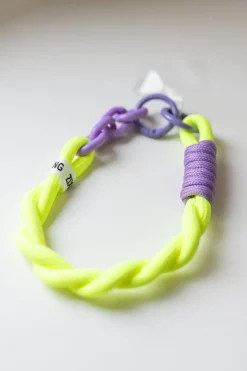 DAMES Z-Style Telefoonkoorden^Telefoonkoord Mia | Kort | Lime/paars