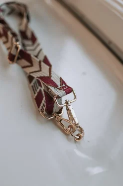 DAMES WAUW Fashion Telefoonkoorden^Telefoonkoord Zita | Aztec beige/burgundy