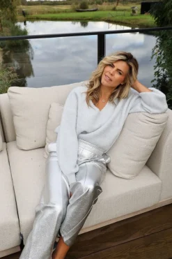 DAMES Studio Poespas Vesten | Vesten & Truien^The Snowsweater | Silver |