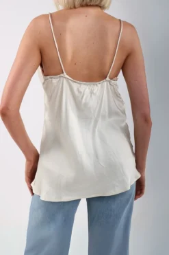 DAMES Nukus Basics | Tops^Top Aniek silky | Off-white |