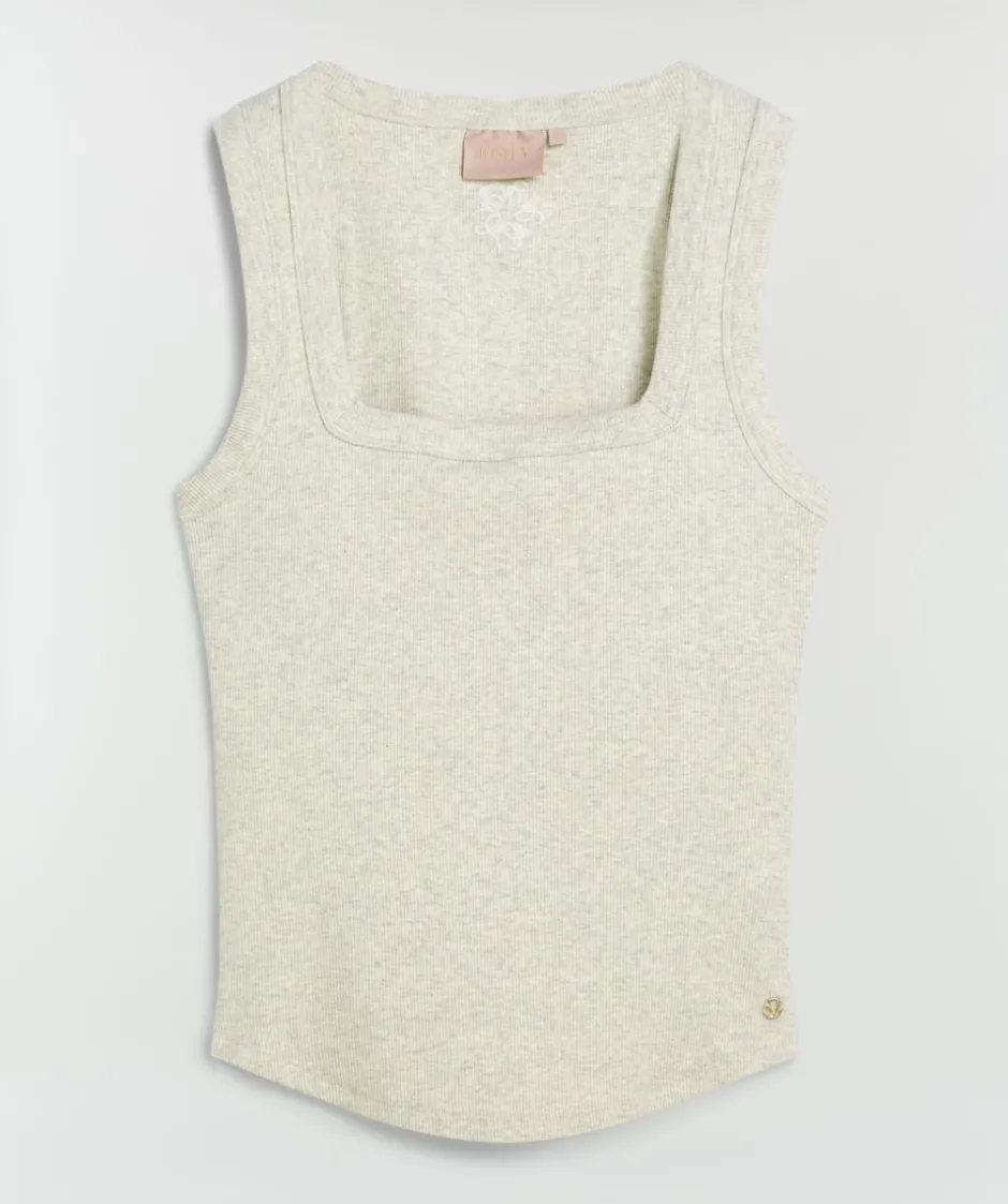 DAMES JOSH V Basics | Tops^Top Dieda | Salt melange |