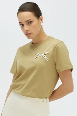 DAMES JOSH V Tops^Top Dorie bow | Green |