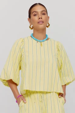 DAMES Harper u0026 Yve Tops | Tops^Top Levy | Yellow stripe | Harper & Yve