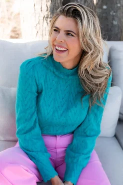 DAMES Studio Poespas Blouses | Tops^Top Lola | Petrol |