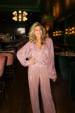 DAMES Studio Poespas Co-ords | Tops^Top Plissé | Pink champagne |