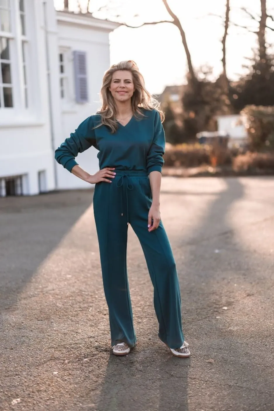 DAMES Studio Poespas Co-ords | Tops^Top Scuba-doo | Petrol |