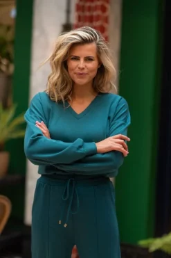 DAMES Studio Poespas Co-ords | Tops^Top Scuba-doo | Petrol |