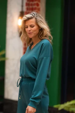 DAMES Studio Poespas Co-ords | Tops^Top Scuba-doo | Petrol |