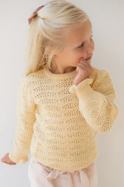 DAMES Studio Poespas Snøpskes | Snøpskes^Trui ajour marshmallow | Kids | Geel |