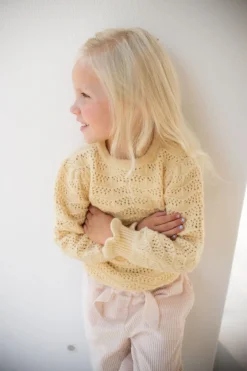 DAMES Studio Poespas Snøpskes | Snøpskes^Trui ajour marshmallow | Kids | Geel |