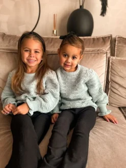 DAMES Studio Poespas Snøpskes | Snøpskes^Trui ajour marshmallow | Kids | Blauw |