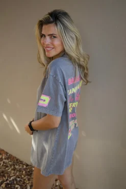 DAMES Studio Poespas Tops | Snøpskes^T-shirt back 2 the 90's | Asphalt |