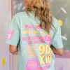 DAMES Studio Poespas Tops | Snøpskes^T-Shirt 90's Kid | Mint |