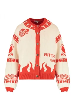 DAMES Harper u0026 Yve Vesten | Vesten & Truien^Vest Jazz | Ecru/spicy red | Harper & Yve