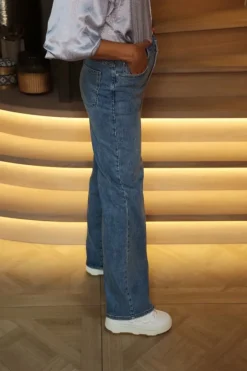 DAMES Gestuz Broeken^Wide jeans Zolina | Washed mid blue |