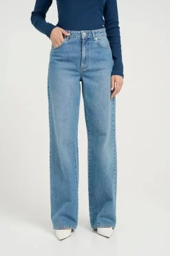 DAMES Gestuz Broeken^Wide jeans Zolina | Washed mid blue |