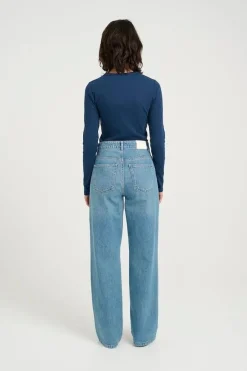 DAMES Gestuz Broeken^Wide jeans Zolina | Washed mid blue |