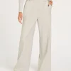 DAMES By Mev Broeken^Wide leg pantalon Kate | Light grey melange | JOSH V