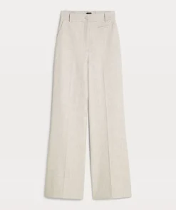 DAMES By Mev Broeken^Wide leg pantalon Kate | Light grey melange | JOSH V