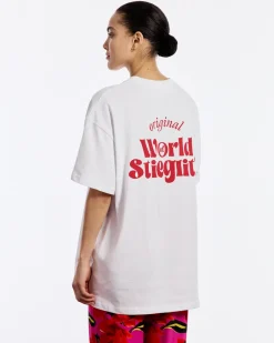 DAMES Stieglitz Tops | Tops^World of Stieg oversized T-shirt | White |