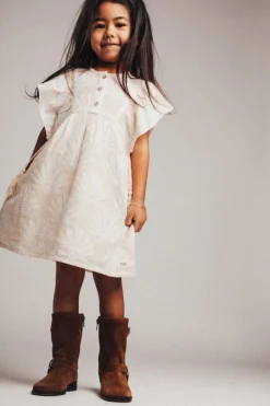 DAMES Baje Studio Jurken & Salopettes | Jurken^Woven dress Muze | Off-white shell |